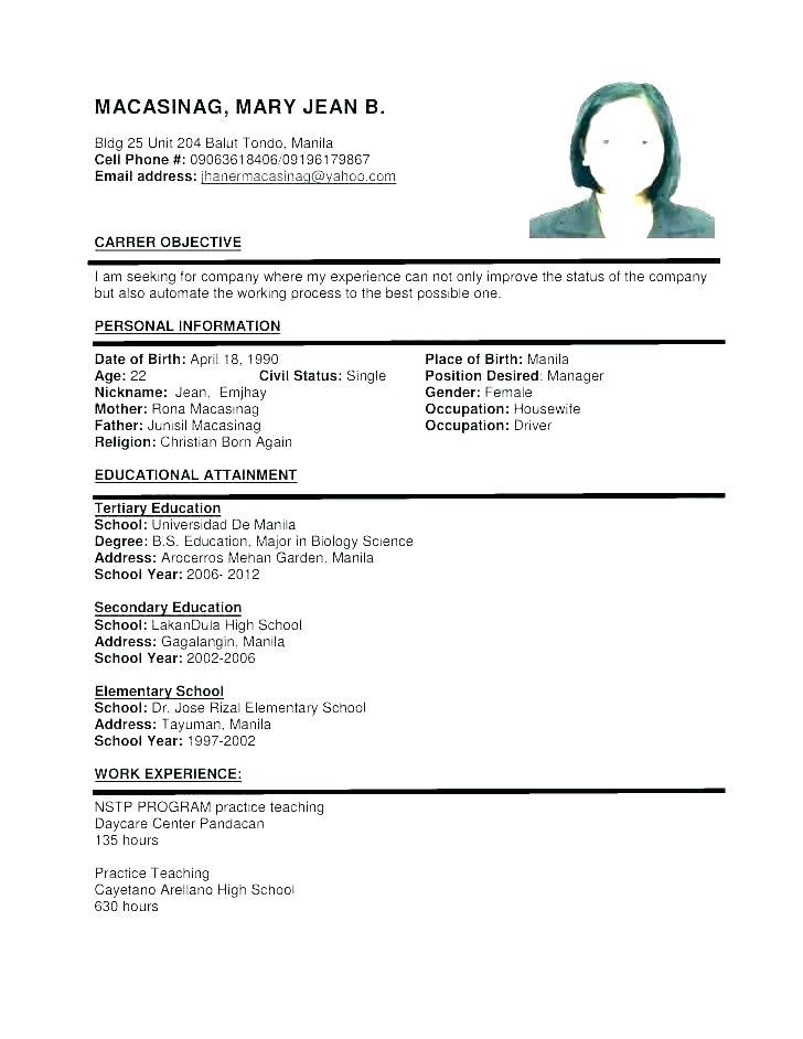 format my resume resume example mock resume picture format resume format in word for job.