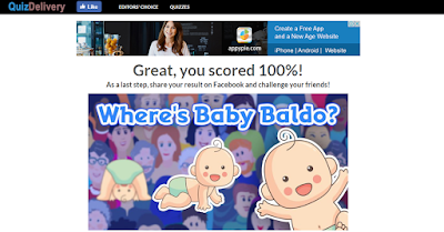 Where's Baby Baldo Quiz Answers