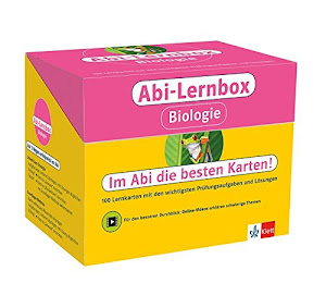 Klett Abi-Lernbox Biologie: 100 Lernkarten mit den wichtigsten Prüfungsaufgaben und Lösungen