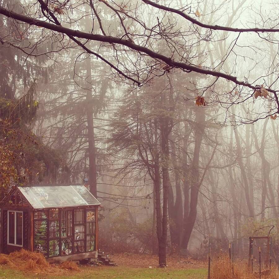 01-Misty-foggy-day-Stained-Glass-Cabin-Neile-Cooper-www-designstack-co