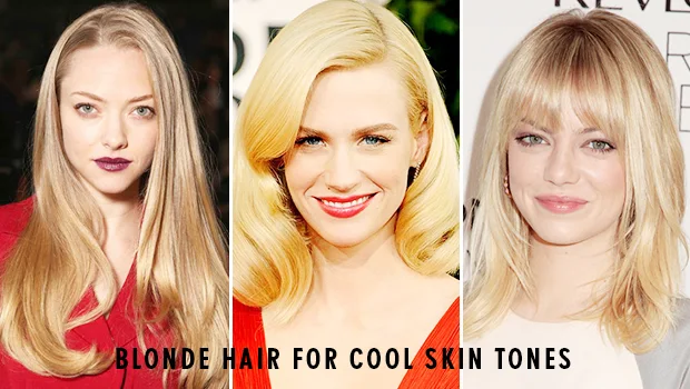 Blonde hair cool skin tone