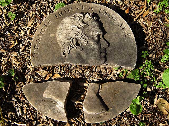 Medallion of Francis Horner by Francis Chantrey, Old English Cemetery, Livorno