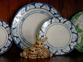 Dedham rabbit bunny china by the Potting Shed