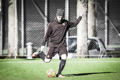 Photos of  AS ROMA Practice Session Today at The Trigoria