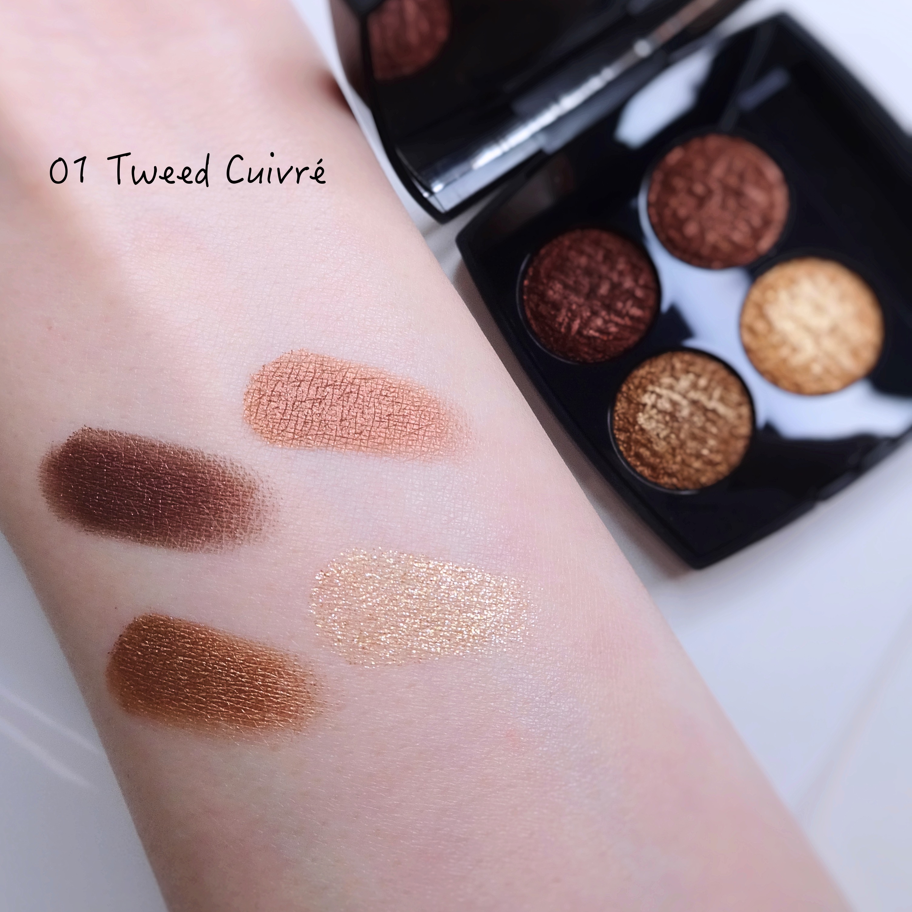 Chanel Tweed Eyeshadow Collection Review Swatches