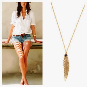 collier feuille