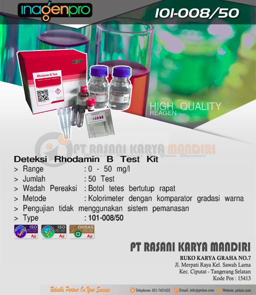 Test Kit Rhodamin B Inagenpro