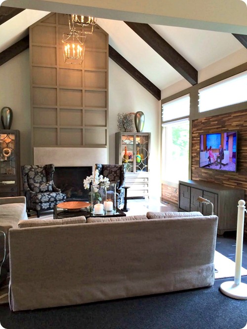tall fireplace treatment