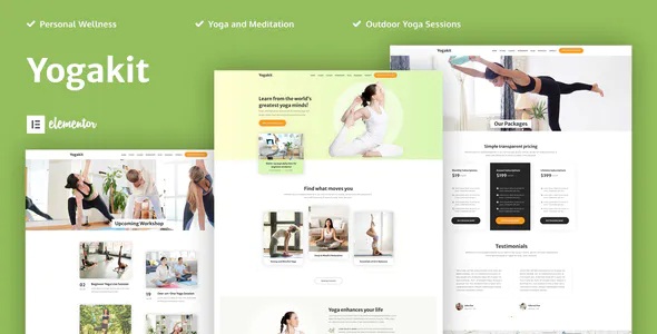 Best Yoga & Meditation Elementor Template Kit