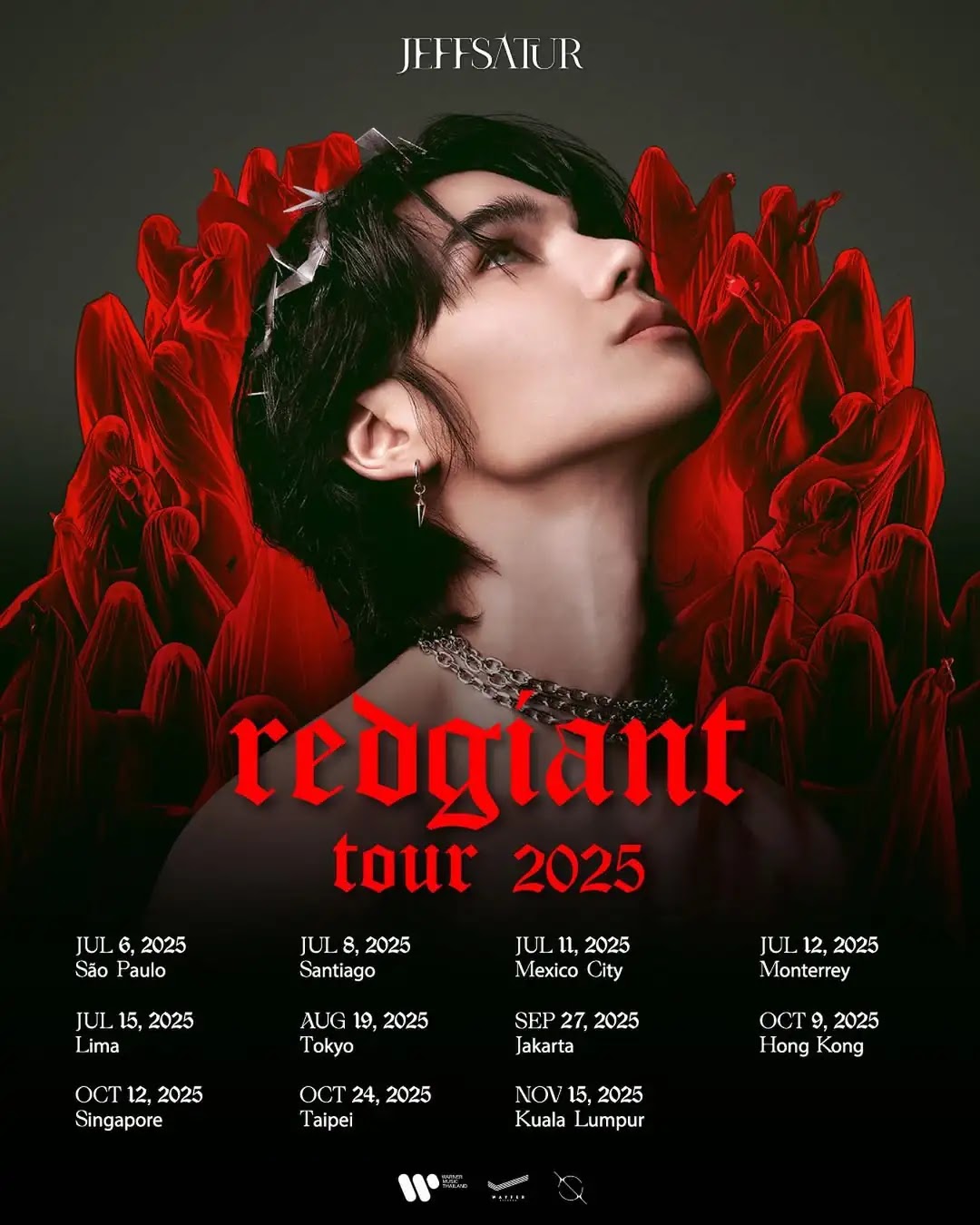Jeff Satur Red Giant Tour 2025 Concert Tickets Malaysia KL SG