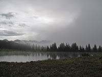 Little Molas Lake in the fog