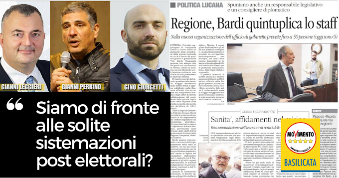 M5S Basilicata: "Quali le motivazioni alla base del mega ufficio progettato da Bardi?"