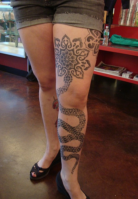 tattoos for girls on leg. Tattoo on Leg For Girls