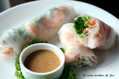 Recette de Rouleaux de printemps au crevettes (ou nems crus)