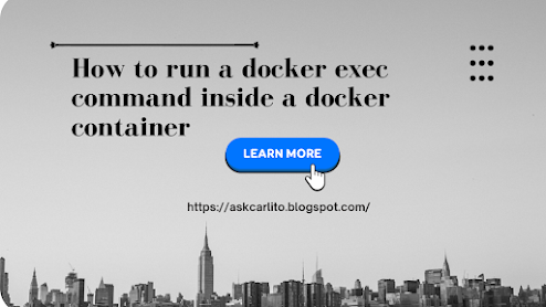 How to run a docker exec command inside a docker container