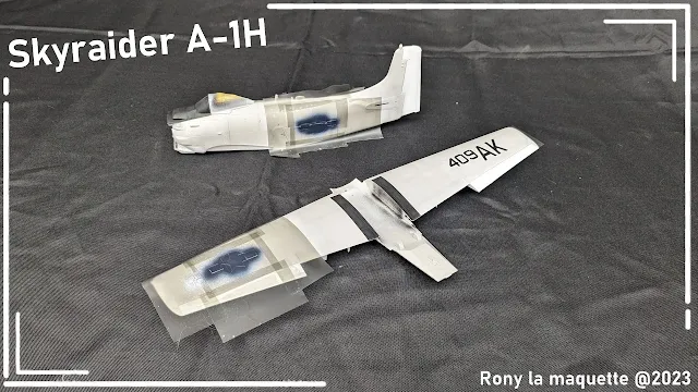Maquette du A-1H Skyraider de Tamiya au 1/48.