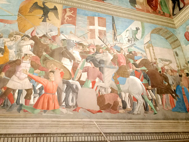 Detail of the Legend of the True Cross by Piero della Francesca, Arezzo, Italy. Photo by Loire Valley Time Travel.