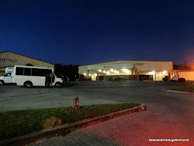 church and buses in Pensacola