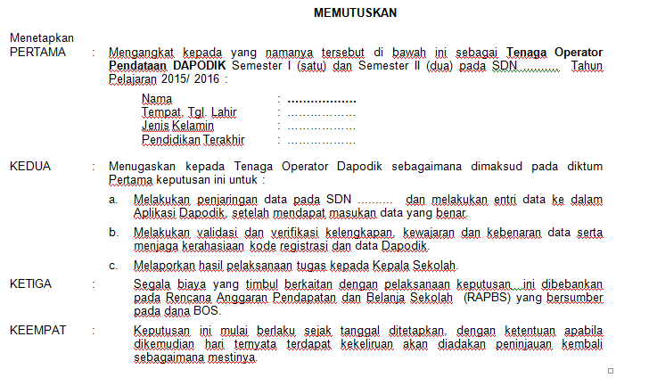 Contoh Biodata Operator Sekolah - Downlllll