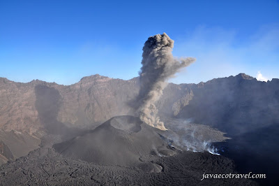 Raung Volcano Crater