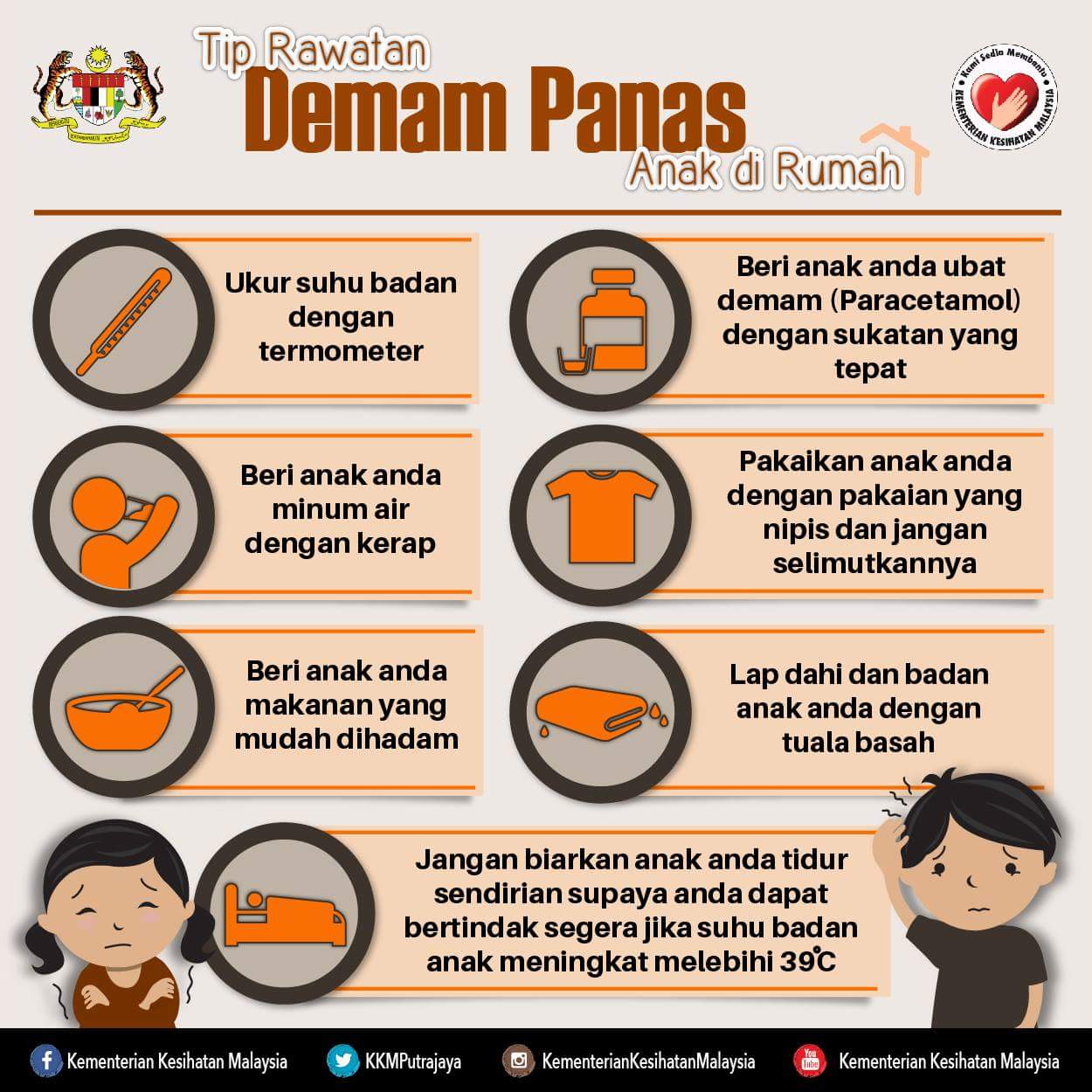 Tips Rawatan Demam Panas Anak di Rumah!  Maria Firdz