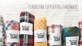 Handmade Scarf - Thanks for Supporting Handmade