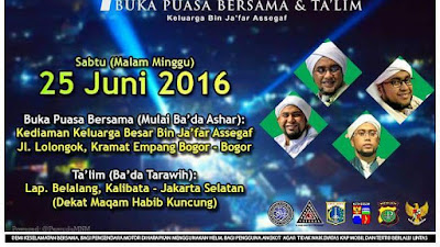 [25 Juni 2016] BUKBER Buka Puasa Bersama Majlis Nurul Musthofa di Kramat Empang Bogor