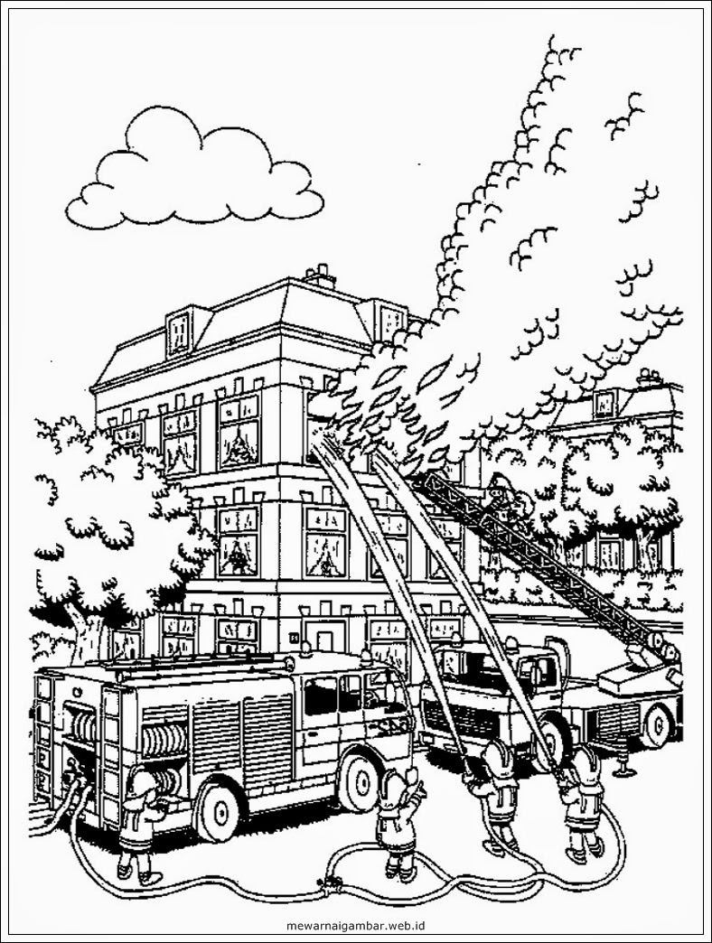 Kumpulan Gambar Animasi Mobil Pemadam Kebakaran Kantor Meme