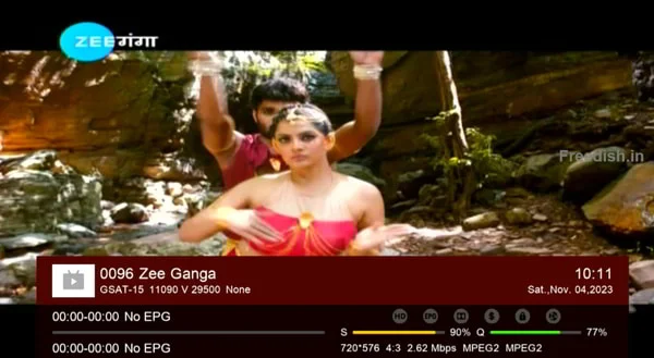 Zee Ganga is available on channel number 8, Get the frequency