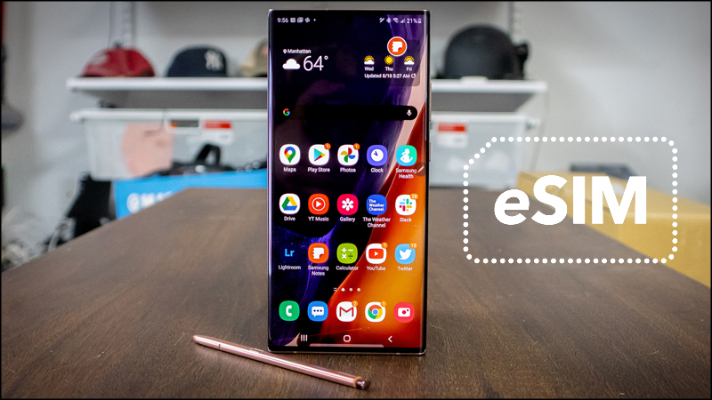 Hầu như các sản phẩm điện thoại flagship của Samsung đều hỗ trợ eSIM