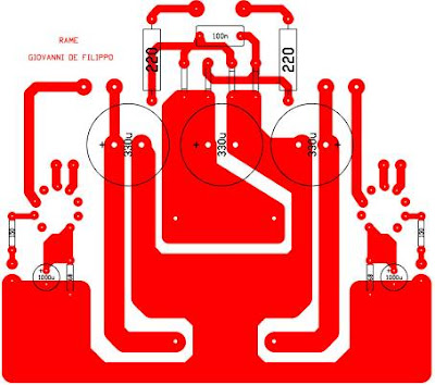 PCB-Layout-Single-Ended-Class-A-Power-Amplifier-using-6C45Pi