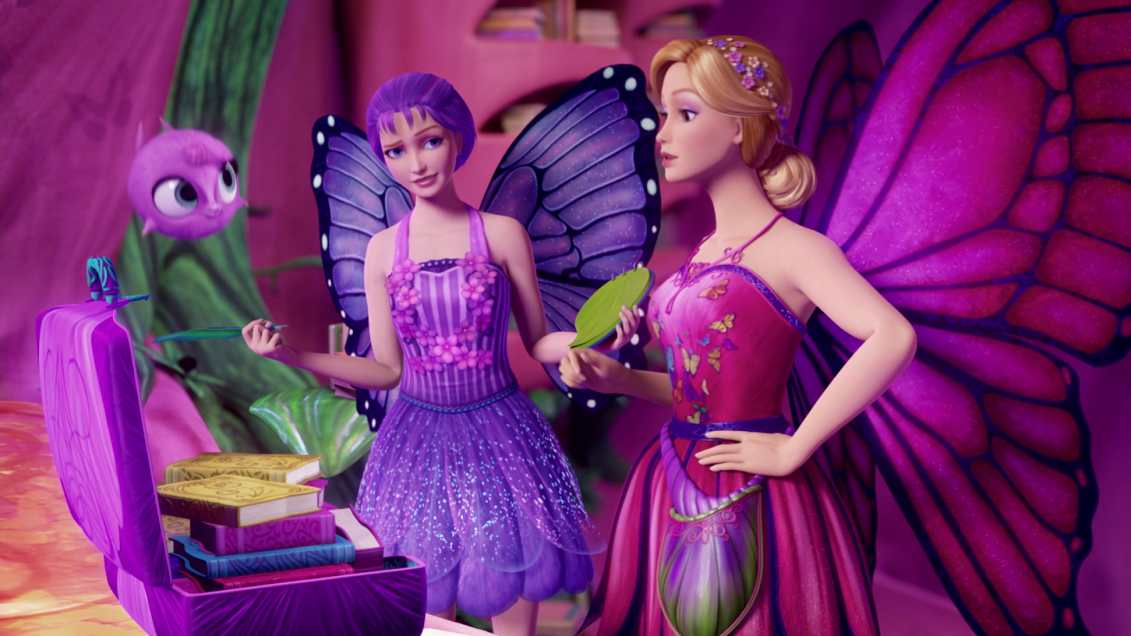 Kids Cartoons Barbie  Mariposa  and the Fairy Princess hd 