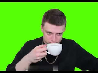mellstroy drink coffee meme green screen download