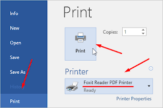 print dalam format pdf