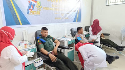 HUT Ke-77 POMAD, Subdenpom IM/1-4 Kutacane Gelar Donor Darah