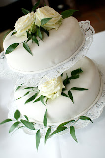 Tarta de boda con flores