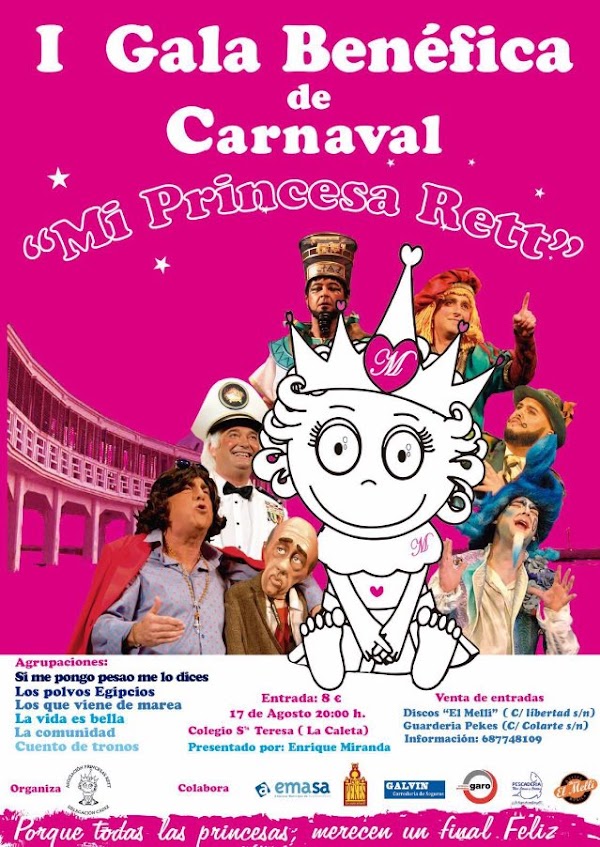 Hoy I Gala Benéfica de Carnaval "Mi Princesa Rett"