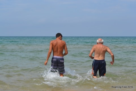 Going back into the water