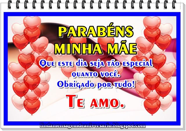 Blog Linda Mensagem de Aniversario mãe