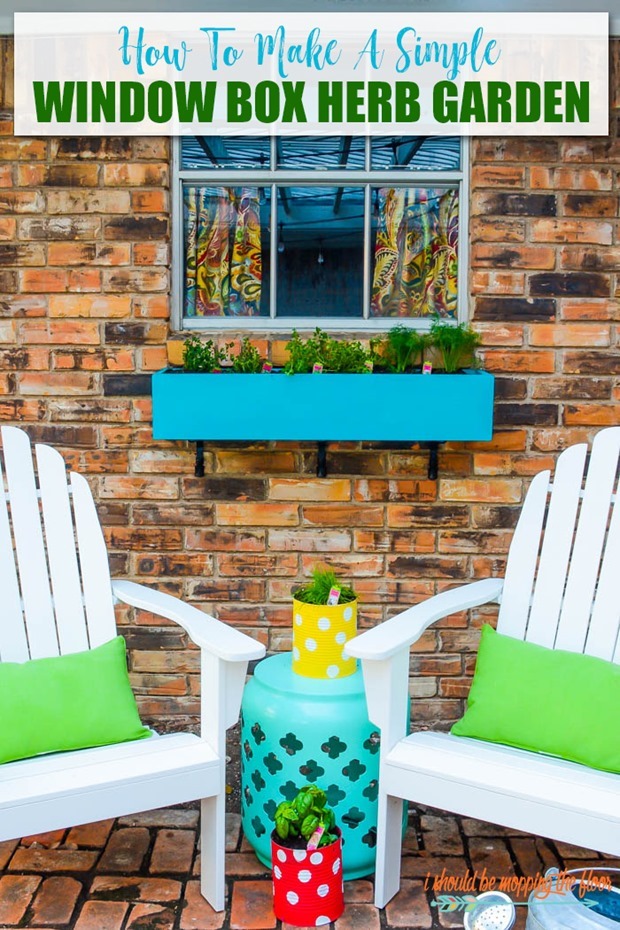 window box herb garden