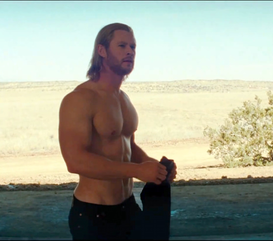 chris hemsworth thor pictures. Chris Hemsworth shirtless in