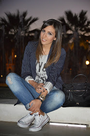 street style style ootd cristina style fashion blogger malagueña blogger malagueña outfit look chic casual tendencias moda mood inspirations purificacion garcia blazer converse zara mango