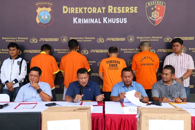 Di Batam 4 Karyawan Bank Diringkus Polisi, Diduga Lakukan Tindak Pidana Illegal Akses