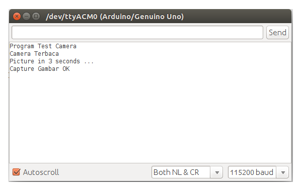 Serial Monitor Camera Serial VC0706 Dengan Menggunakan Arduino