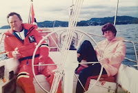 Magne & Logan - Sailing the fjord at 2am - Bergen, Norway