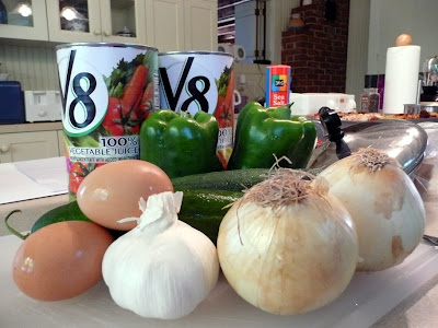 Gazpacho soup ingredients