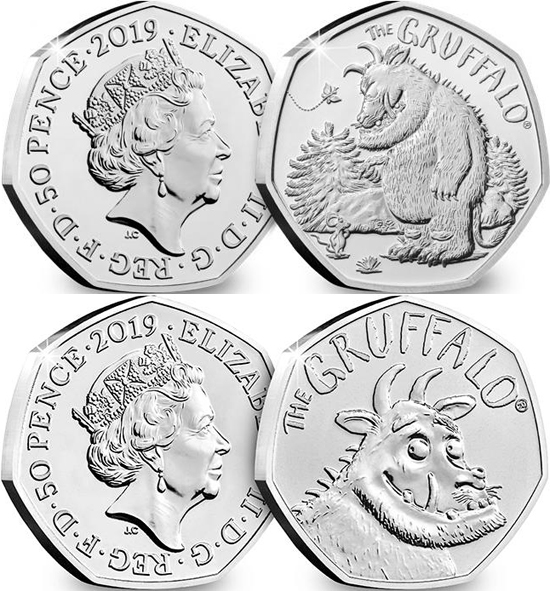 United Kingdom 50 pence 2019 - The Gruffalo