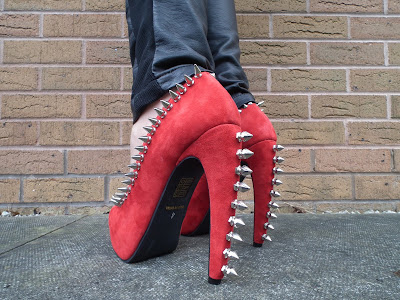 Sammi Jackson - Red Jeffrey Campbell Damsel Spike