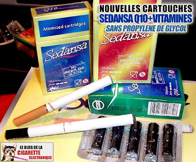 cartouches sedansa Q10+vitamines pour cigarette electronique
