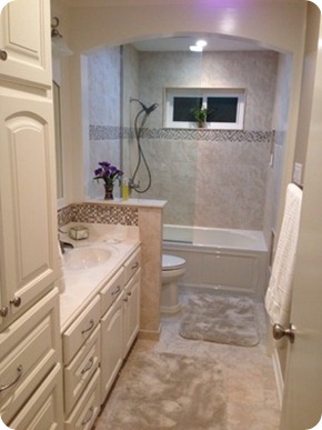 taking down wall in bathroom